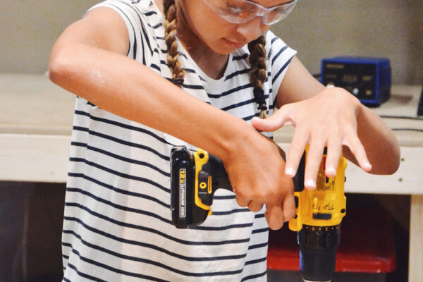 Our campers learn how to use all kinds of tools!