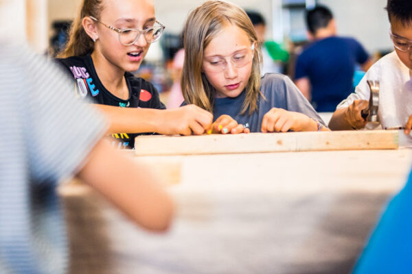 At the STEAM Project, campers use traditional tools