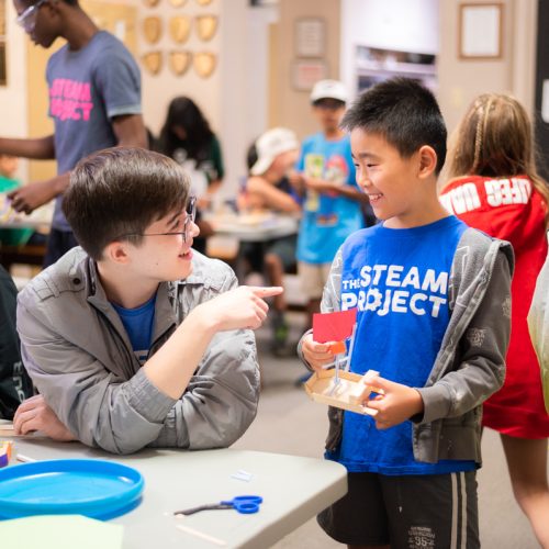 Happy campers in extended hours before and after care program